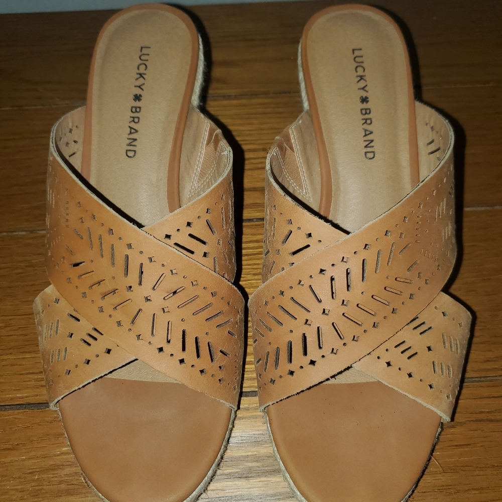 Lucky Brand Keela Espadrille Wedge Sandals
